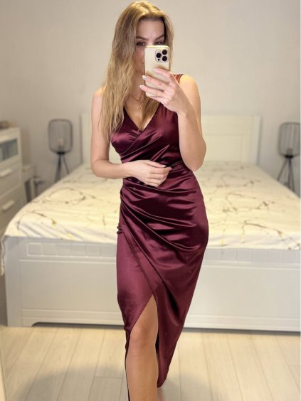 Šaty dlouhé společenské na ramínka dámské Lucy (S/M ONE SIZE) ITALSKá MODA IM3236537/DU (Velikost S/M/L, Barva Černá)