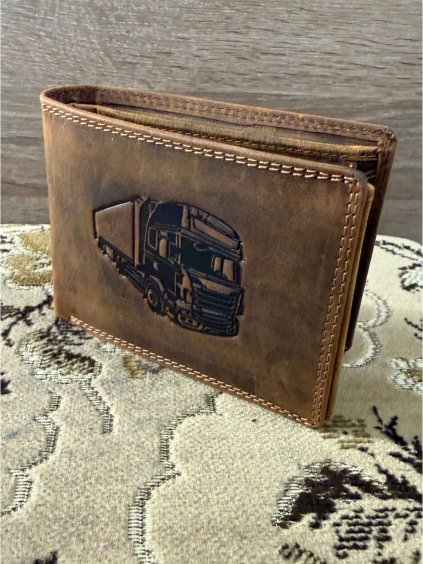 Peněženka kožená kamion pánská KUTTI KUT25884-2/DR (Velikost ONE SIZE, Barva Černá)