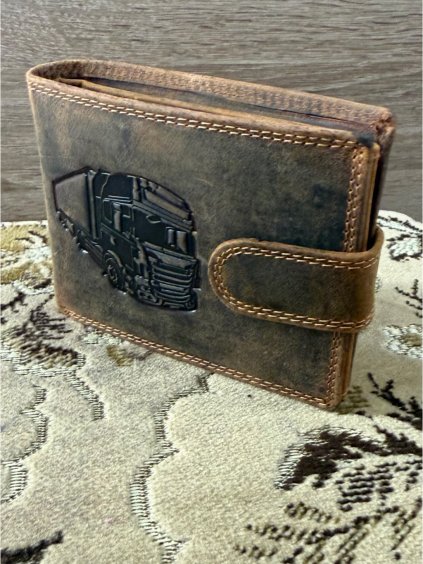 Peněženka kožená kamion pánská KUTTI KUT25895-1/DR (Velikost ONE SIZE, Barva Černá)