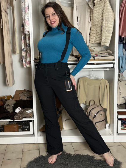 Kalhoty zimní softshellové lyžařské oteplováky (S-2XLREESTEP HUN23W-702/DR (Velikost S, Barva Černá)