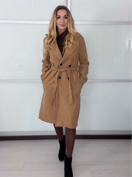 Kabát dlouhý rukáv dámské (S/M/L ONE SIZE) ITALSKÁ MÓDA IMPVN2525994/DU (Velikost S/M/L, Barva Černá)