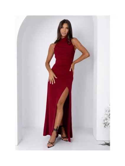 Šaty dlouhé společenské bez rukávu dámské ROXAN (34-40) POLSKÁ MÓDA PMLAM25001250