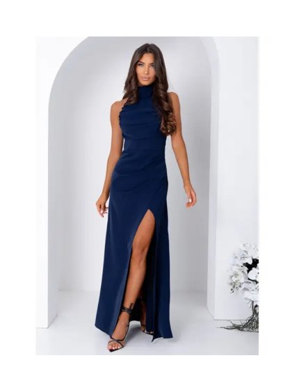 Šaty dlouhé společenské bez rukávu dámské ROXAN (34-40) POLSKÁ MÓDA PMLAM25001250-2