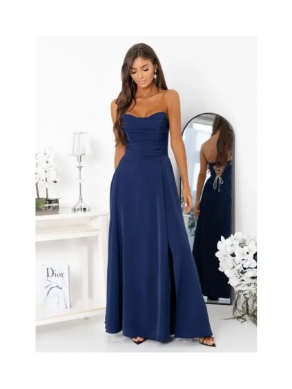 Šaty dlouhé carmen společenské dámské VENUS (32 - 38) POLSKÁ MÓDA PMLAM25001610-4