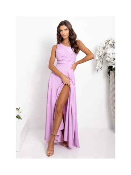 Šaty dlouhé společenské na ramínka dámské MONACO (32-40) POLSKÁ MÓDA PMLAM25001420-5