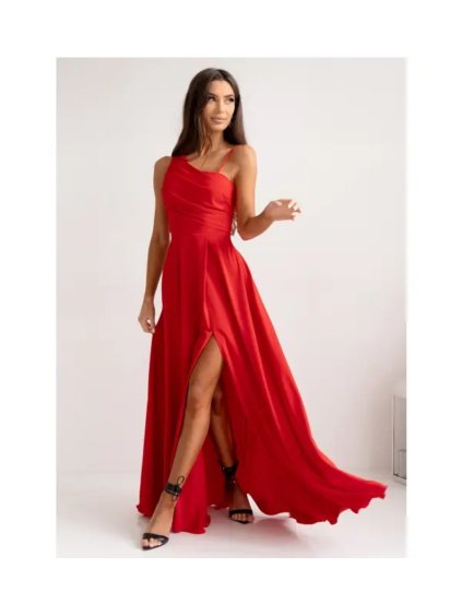 Šaty dlouhé společenské na ramínka dámské MONACO (32-40) POLSKÁ MÓDA PMLAM25001420-8