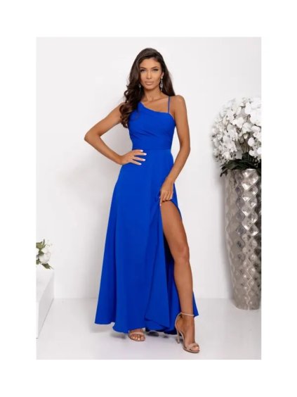 Šaty dlouhé společenské na ramínka dámské MONACO (32-40) POLSKÁ MÓDA PMLAM25001420-9