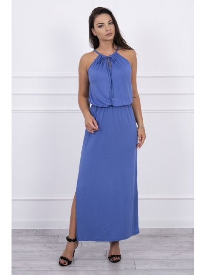 Béžové boho šaty s mouchou (Velikost ONE SIZE, Barva Černá)