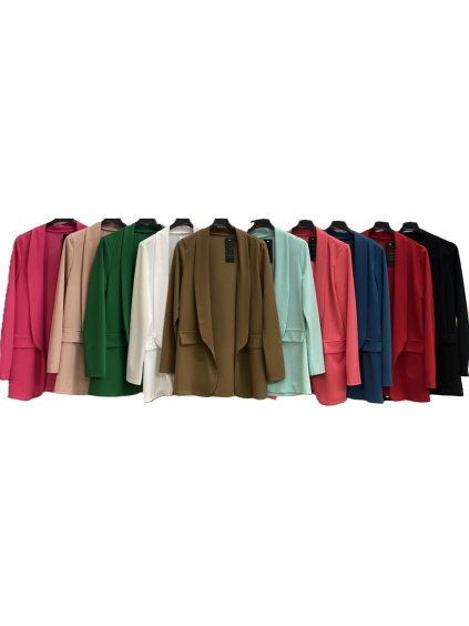 Sako elegantní dlouhý rukáv dámské (S/M/L ONE SIZE) ITALSKÁ MÓDA IMC25174