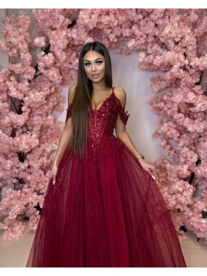 Šaty dlouhé společenské flitrové na ramínka dámské ZYNJA (34-40) POLSKÁ MÓDA PMLPT26001-2