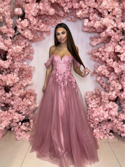 Šaty dlouhé společenské na ramínka dámské LIMONCELLO (34-40) POLSKÁ MÓDA PMLPT26002-1