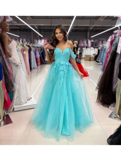 Šaty dlouhé společenské na ramínka dámské LIMONCELLO (34-40) POLSKÁ MÓDA PMLPT26002-4