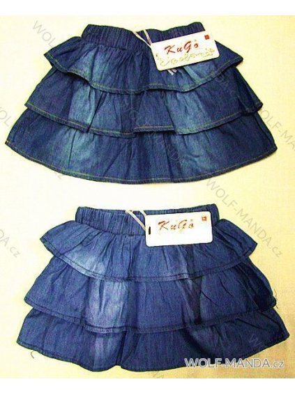Sukně dětská dívčí (98-128) KUGO S2835 modrá 128 (barva modrá, Velikost 98)