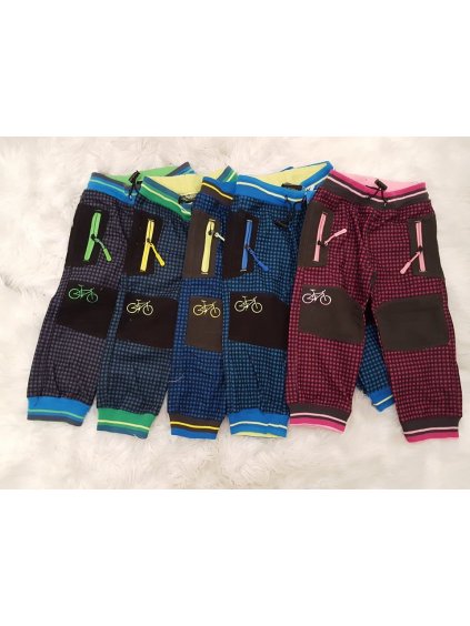 Kalhoty manžestrové slabé outdoor bavlněné kojenecké a dětské dívčí a chlapecké (80-110) KUGO M5002 (barva šedá, Velikost 98)