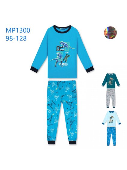 Pyžamo dlouhé dětské chlapecké (98-128) KUGO MP1300