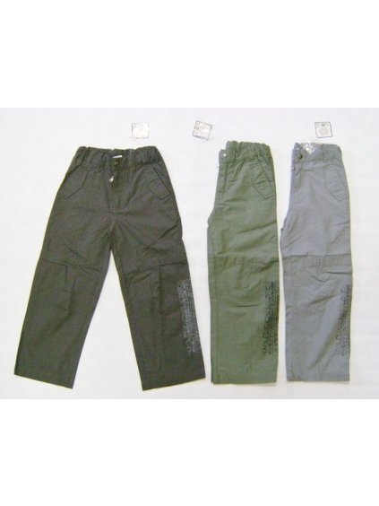 Kalhoty plátěné dětské chlapecké (98-128) WOLF T2253 khaki 104