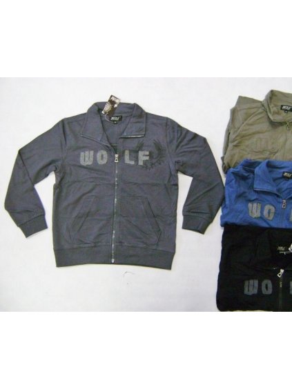 Mikina dorostenecká chlapecká (134-164) WOLF M2244 khaki 158