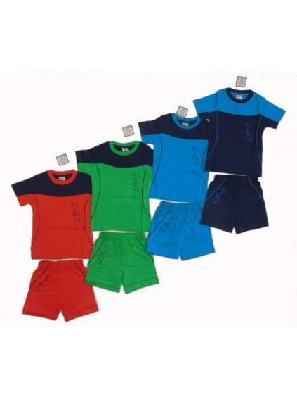 Pyžamo krátký rukáv a nohavice dětské chlapecké (98-128) WOLF S2308 červená 110