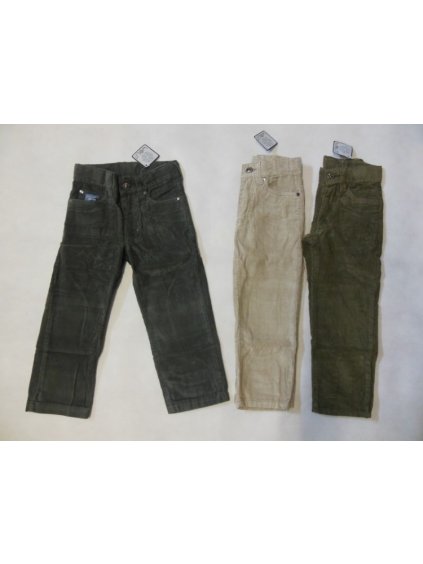 Kalhoty manžestrové dětské chlapecké (98-134) WOLF T2353 šedo-hnědá 98
