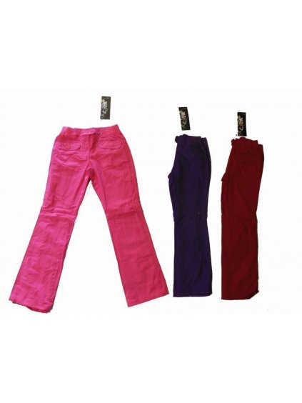 Kalhoty s balvněnou podšívkou dětské dorost dívčí (116-140) YDI SPORTS ya-001 tmavě červená 128 (barva vínová, Velikost 128)