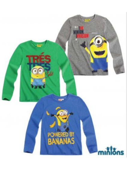 Tričko s dlouhým rukávem minions (116-152) TV MANIA 133320