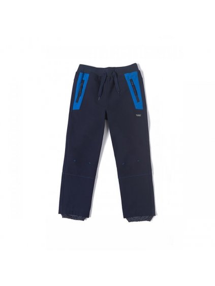 Kalhoty softshell jarní chlapecké a dívčí prodyšná podšívka outdoor funkční nepromokavé (116-146) WOLF B2682