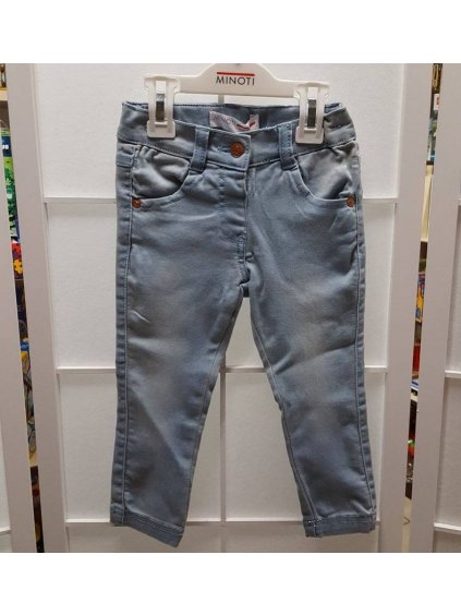 Rifle jeans slabé kojenecké dětské dívčí (68-98) MINOTI FAIRY6-007 (Barva modrá světlá, Velikost 86-92)