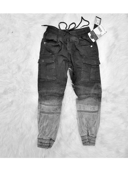 Kalhoty kapsáče slabé v pase na gumu dětské dorost chlapecké (4-14 LET) FREE BOY 96515