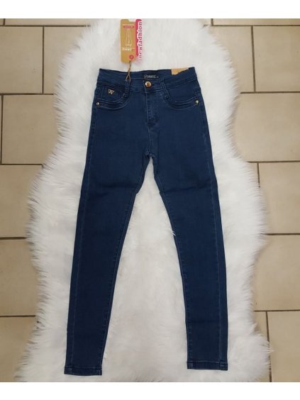 Rifle jeans dlouhé dorost dívčí (134-164) SaD G81663 (Barva Modrá, Velikost 158)
