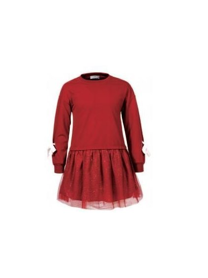 Šaty dlouhý rukáv s tylovou sukní dětské dívčí (98-128) GLO-STORY GYQ-6882