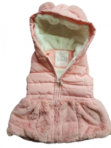 Vesta  prodloužená zateplená jarní podzimní do sukničky kojenecká dětská dívčí (1-5 let) CH-5193