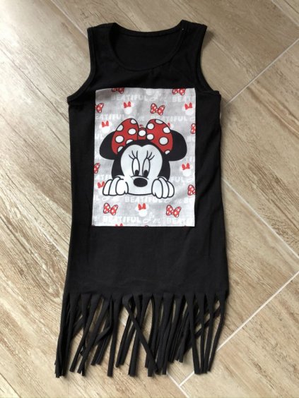 Šaty letní bez rukávů dětské dorost dívčí  mouse (4-14 let) ITALSKÁ MODA TIK20003