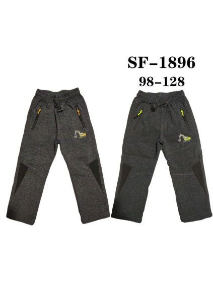 Kalhoty softshellové zateplené flaušem dětské chlapecké (98-128) SEZON SEZ20SF-1896CH