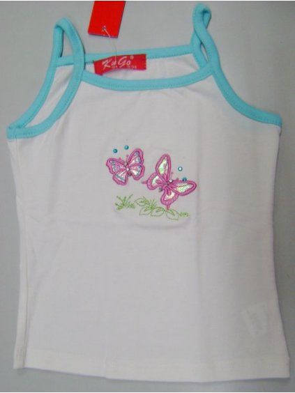 TÍLKO DĚTSKÉ DÍVČÍ KUGO DK-049 bílá 104