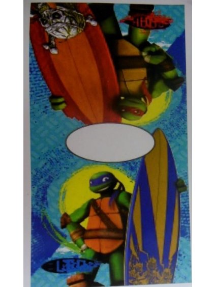 Pončo osuška s kapucí ninja turtle dětská chlapecká (50*100 CM)  STAMION NT09102