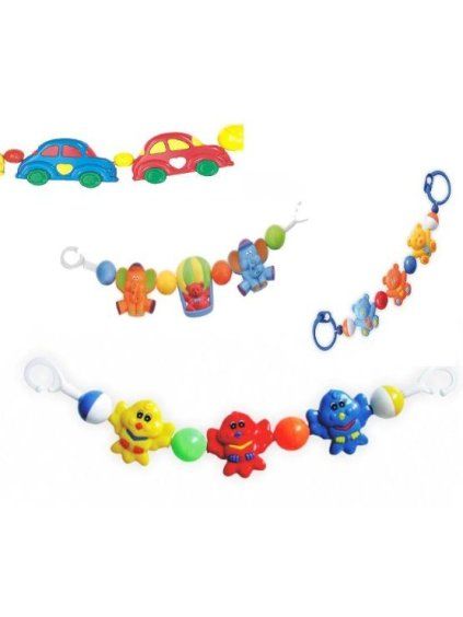 Plastové chrastítko na kočár