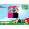 Nákrčník/multifunkční šátek angry birds dětský dívčí (24*57 CM) SETINO 850-084 černo-růžová