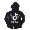 Dívčí mikina na zip s kapucí TikTok - ITALSKÁ MÓDA IVD20144