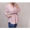Tunika oversize dlouhý rukáv dámské nadrozměr (2XL/3XL ONE SIZE) ITALSKá MóDA IM321ANABELA (Velikost 2XL/3XL, Barva Černá)