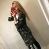 Cardigan bavlněný s kapucí dámský maskač (uni s/m/l) ITALSKá MóDA IM520044/DR (Velikost S/M/L, Barva maskáčová)