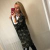 Cardigan bavlněný s kapucí dámský maskač (uni s/m/l) ITALSKá MóDA IM520044/DR (Velikost S/M/L, Barva maskáčová)