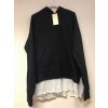 Mikina se spodničkou dlouhý rukáv dámská (S/M ONE SIZE) ITALSKá MÓDA IM921002/DR (Velikost S/M/L, Barva tmavě béžová)