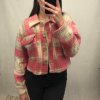 Kabát krátky dlouhý rukáv dámský (S/L ONE SIZE) ITALSKÁ MÓDA IMM21754/DR (Velikost S/M/L, Barva hnědá)