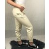Kalhoty elegantní dlouhé koženkové dámské (S-XL) ITALSKÁ MÓDA IMWD21688/DR (Velikost XL, Barva Černá)