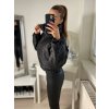 Bunda prošívaná podzimní koženková dámská (S/M ONE SIZE) ITALSKÁ MÓDA IMM21366/DR (Velikost S/M/L, Barva růžová)