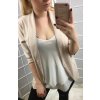Sako tenké jarní dlouhý rukáv dámské (S/M ONE SIZE) ITALSKÁ MÓDA IMD21189/DR (Velikost S/M/L, Barva bílá)