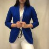 Sako tenké jarní dlouhý rukáv dámské (S/M ONE SIZE) ITALSKÁ MÓDA IMD21189/DR (Velikost S/M/L, Barva bílá)