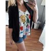 Sako tenké jarní dlouhý rukáv dámské (S/M ONE SIZE) ITALSKÁ MÓDA IMD21189/DR (Velikost S/M/L, Barva bílá)