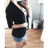Sako tenké jarní dlouhý rukáv dámské (S/M ONE SIZE) ITALSKÁ MÓDA IMD21189/DR (Velikost S/M/L, Barva bílá)