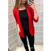 Sako tenké jarní dlouhý rukáv dámské (S/M ONE SIZE) ITALSKÁ MÓDA IMD21189/DR (Velikost S/M/L, Barva bílá)